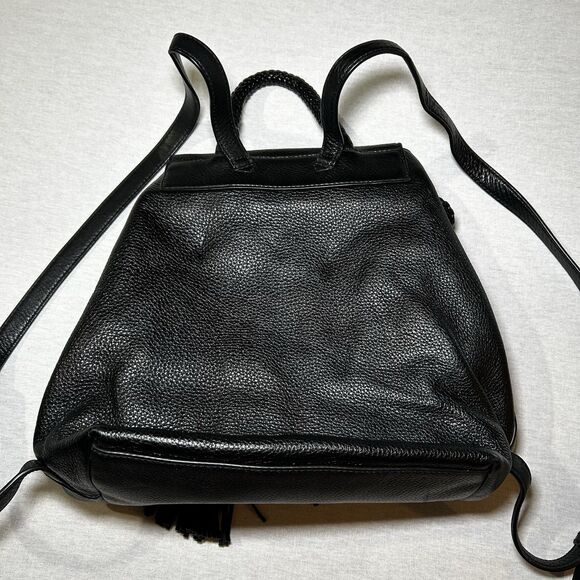 Tory Burch Thea Leather Backpack - Black, Boho, Preppy, Business Casual - Picture 2 of 7